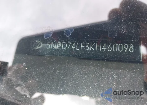 2019 Hyundai Elantra Se z USA, uszkodzony, nr VIN 5NPD74LF3KH460098